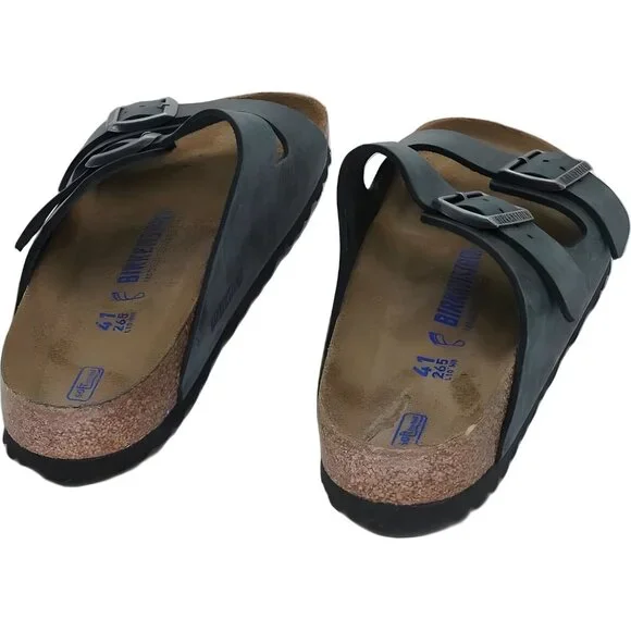 Birkenstock Arizona Black Womens Sandals Size 10 Wide US New 41 EU - Picture 3 of 6